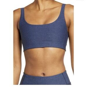 Outdoor Voices Double Time Sports Bra Heather Navy Blue M